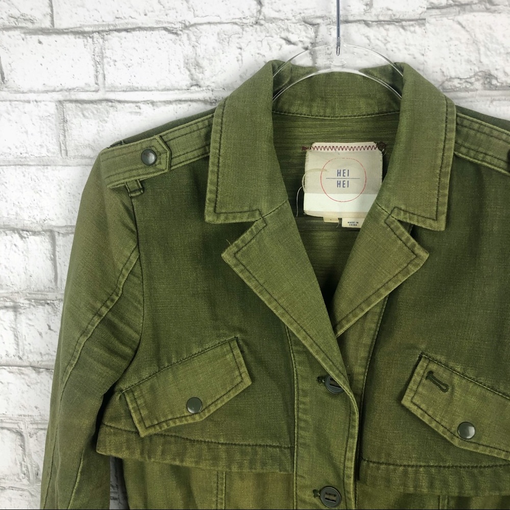 SOLD 💛 ANTHROPOLOGIE Hei Hei Ruffle Anorak Jacket - Picture 3 of 8